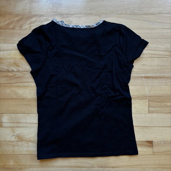 Burberry Girls Short Sleeve Tee with Bow Accent - Size 150A (US 12-13Y) - Picture 10 of 10
